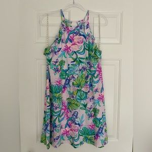 Lilly Pulitzer Billie flounce ruffle halter shift sundress in Medium